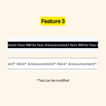 scrolling announcement bar